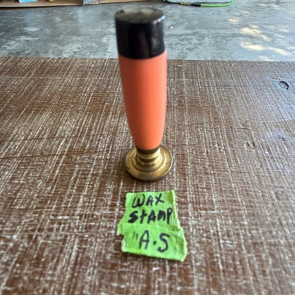 Antique French Letter Wax Seal Stamp – A.S - Picture 1 of 3